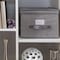 Simplify Storage Tote, 11-13/16 in L x 15-3/4 in W x 11-13/16 in H, Gray, Plastic 26601-GREY - alternate 2